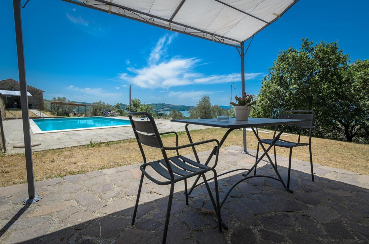 Poloturisticoumbria Rustico Con Piscina Vista Lago Пассиньяно-суль-Тразимено Экстерьер фото