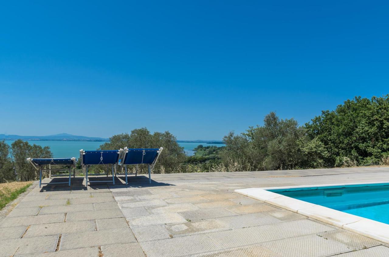 Poloturisticoumbria Rustico Con Piscina Vista Lago Пассиньяно-суль-Тразимено Экстерьер фото